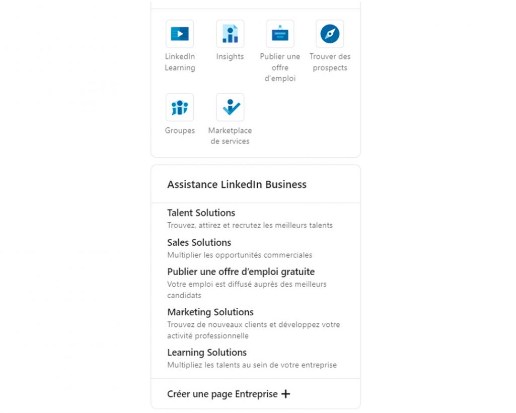 Tutoriel créer sa page entreprise LinkedIn étape 2